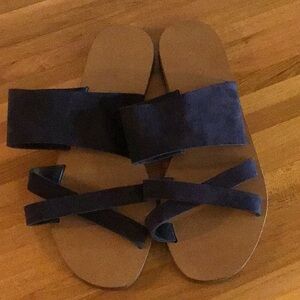 New J. Crew suede sandals 9